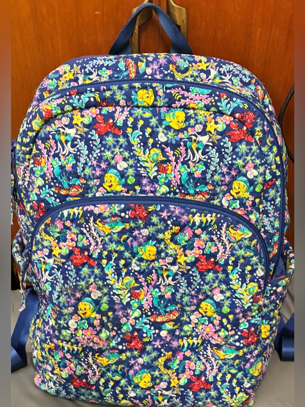 🧜♀️ Disney x Vera Bradley Little Mermaid Campus Backpack from Disney World 2025 - Picture 2 of 12